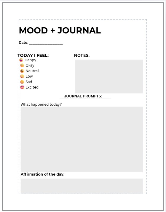 Mood tracker preview