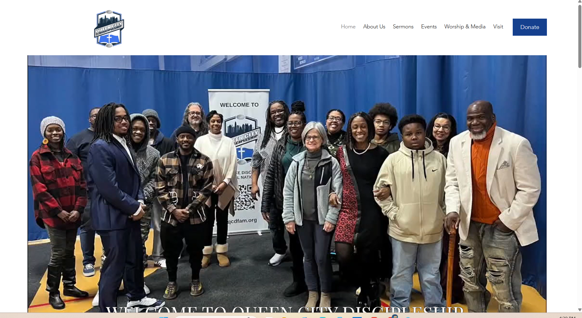 Queen City Discipleship website preview
