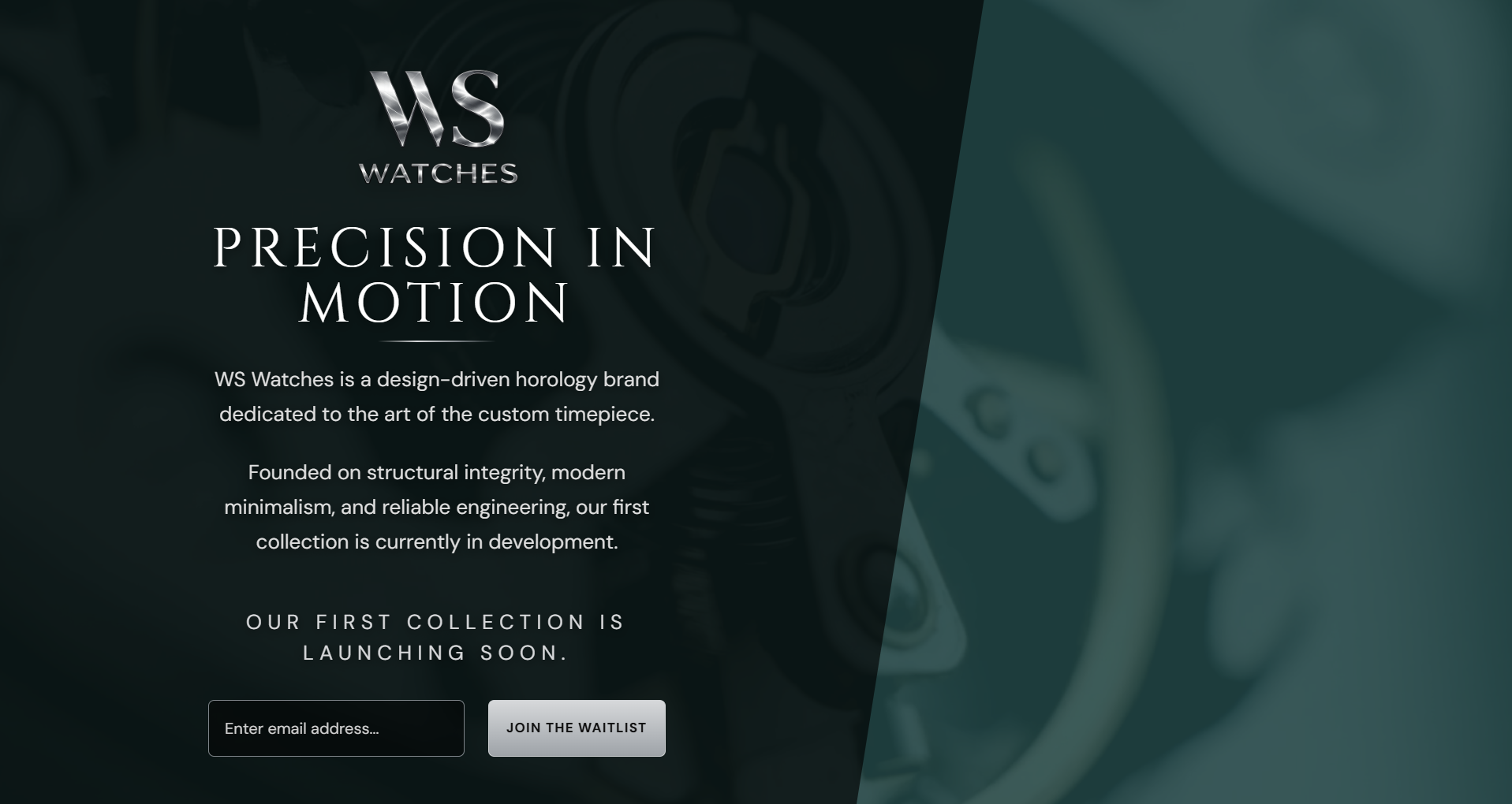 WS Watches website preview